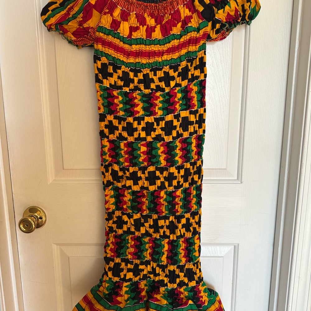 African print dress